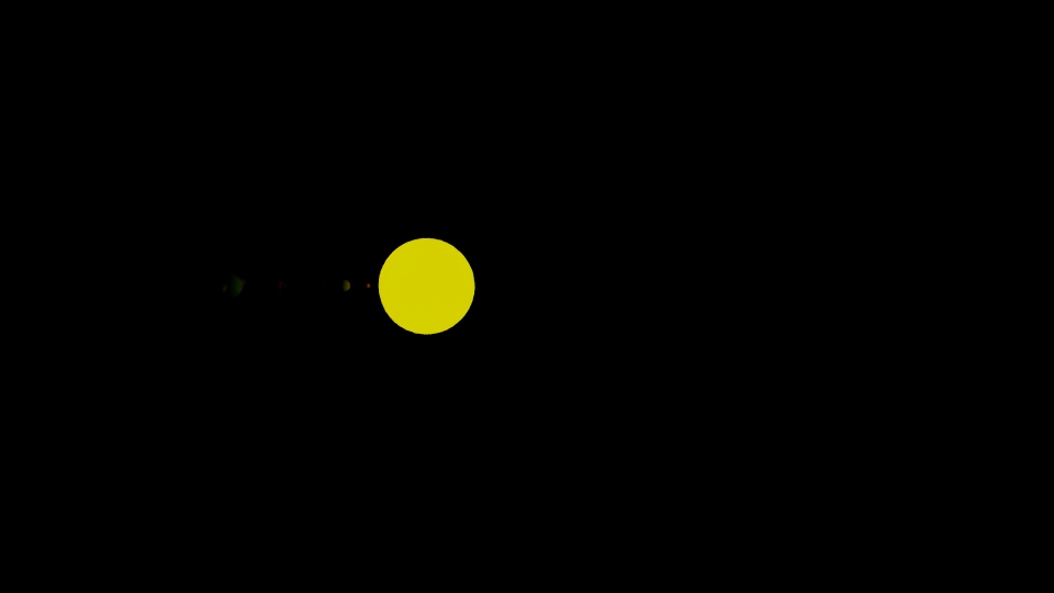 A render of the sun in a black abyss